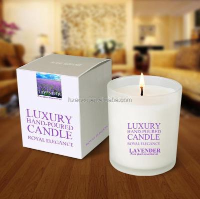 China Scented Soy Wax Glass Jar Scented Candles for sale