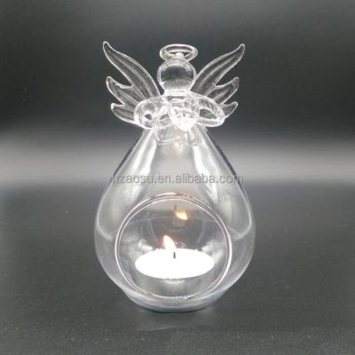 China home decoration corner glass candle holder for sale