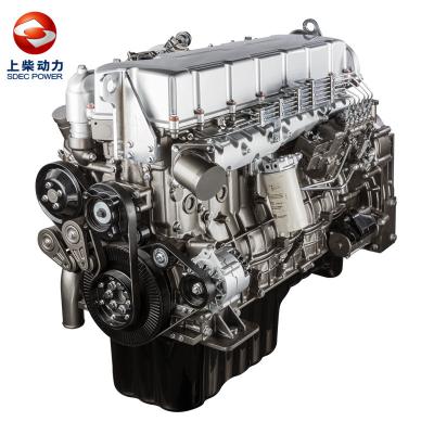 China Water-cooled construction SDEC 10E 12E diesel engine220kW 280kW 316kW 353kW CRS+EGR+DOC+DPF for sale