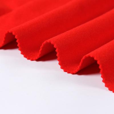 China Best TWILL wool like double face brushed fabric for winter fabric / high quality TR melton wool hand feel fabrics manufacturer for sale