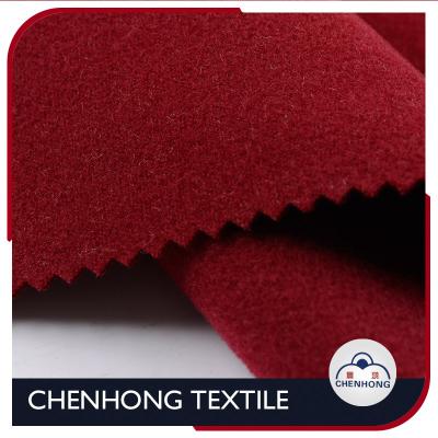 China China Factory Single Viscous Polyester Elastane Double Face Fleece Fabric For Coat for sale