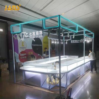 China Custom Glass Jewelry Store Jewelry Store Display Showcase For Sale Jewelry Display Cabinet Jewelry Mall Counter Jewelry Kiosk Display for sale