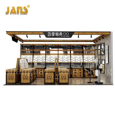 China Custom Optical Wall Rack Furniture Display Jewelry Shop Shelves Optical Shop Display Showcase For Eyewear Shop Interior Design for sale