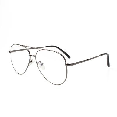 China Hot Selling Double Bridge Optical Eye Glass Unisex Copper Optical Frame for sale