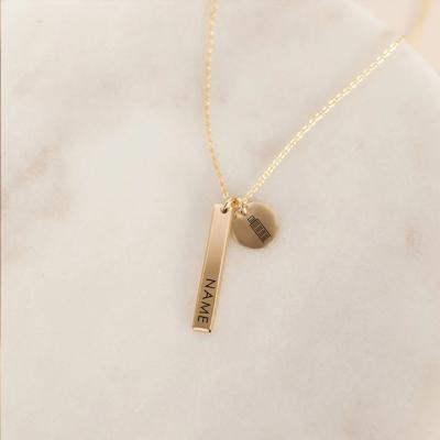 China Stainless Steel City Travel Womens 14k Gold Necklace Custom Made Jewelry 2021 Environmental Friendly for sale