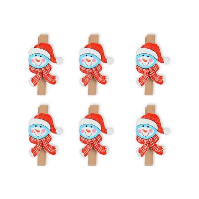 China Global Best Sellers Wooden Santa Claus Clamps Set for Christmas Decoration for sale