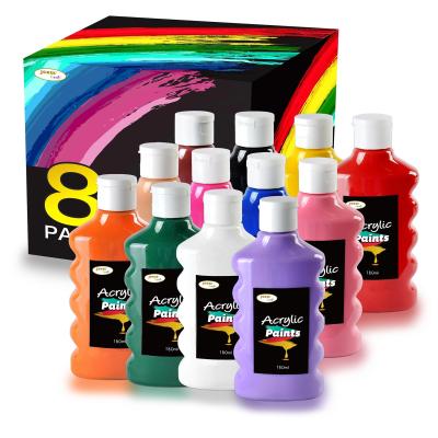 China New 8 Packs Global Educational 180ml Rich Pigments Non Toxic Paints For Kids for sale