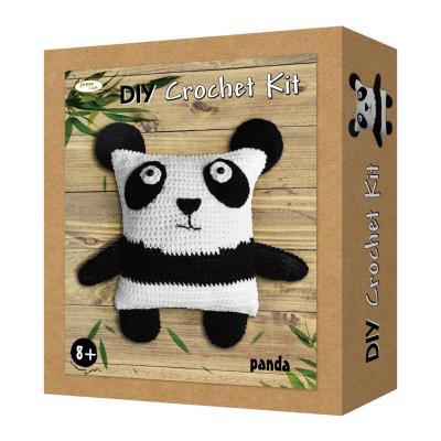 China 2021 Global Kids Crochet Your Own Panda Doll Craft Kit for sale