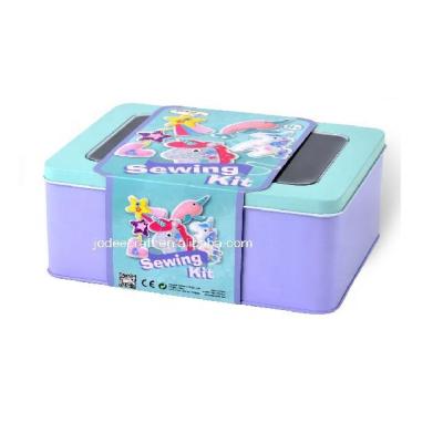 China 2021 DIY Felt Sewing Craft Kit With Tin Box 22.9x14x12.7cm for sale