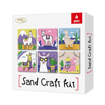 China The new paper + sand wholesale supplies the environmentally friendly sand painting educational kit for sale