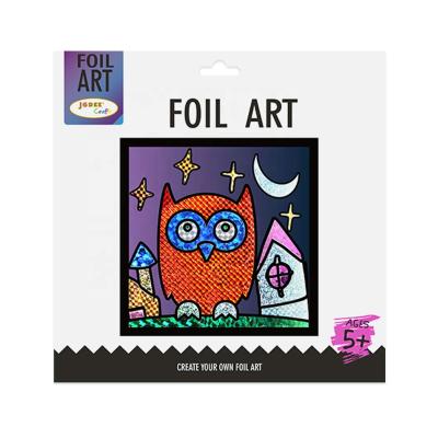 China New Promotional Owl DIY Foil Coloring Art 22*22cm for sale