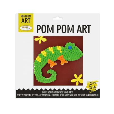 China New DIY Pom Pom Coloring Art Educational Craft 22*22cm for sale