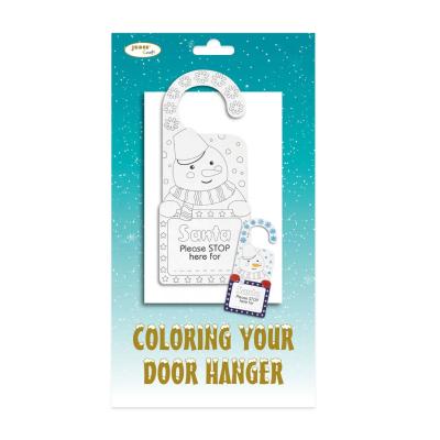 China Promotional Hot Selling DIY Painting Craft Snowman Door Hanger Sign 10.5*25cm for sale