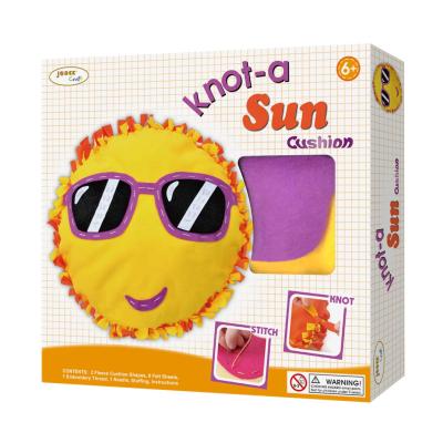 China Hot Selling Eco - Friendly DIY Knotting Sun Cushion Craft Toy 24.5*6.5*24.5cm for sale