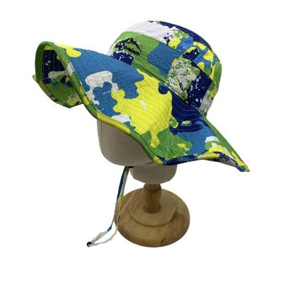 China 2020 Latest Image Hot Sale Outdoor Sunproof Quick Dry Polyester Patterned Fisherman Hat Bucket Hat With Wider Brim Beach Hat for sale