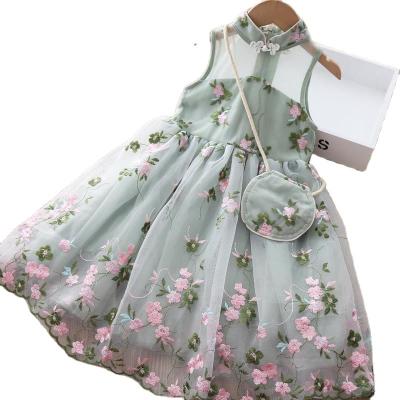 China Viable Girls Dress 2021 New Spring Babies Dress Floral Light Princess Dress Fairy Summer Stunning Traditional Casual for sale