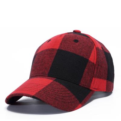 China COMMON COMMON Promotional Multicolor Plaid Cotton Dropshipping Adjustable Streetwear Baseball Cap For Man for sale