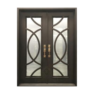 China Hot Sale Anti-theft Wrought Iron Security Door With Insect Screen Foshan Delivery for sale