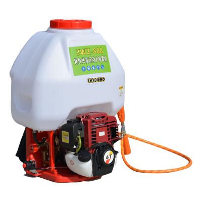 China 10m JIASIDUN 4 Stroke Backpack Power Pest Gasoline Engine Big Shaft Sprayer 30L for sale