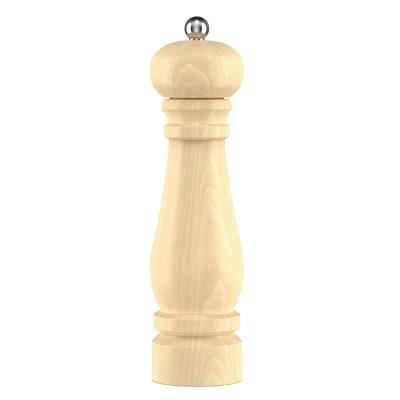 China Tableware Gift Wooden Salt And Pepper Shaker Stocked Grinding Tool With Adjustable Hand Roughness for sale