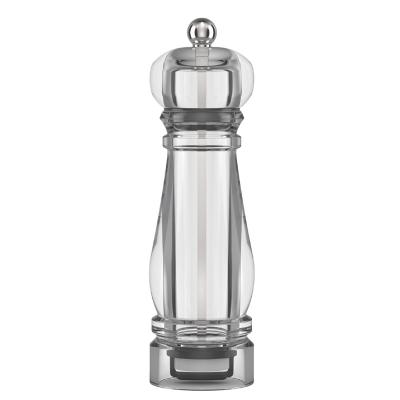 China KITCHEN Bottle Jar Salt Pepper Herb Spice Transparent Acrylic Grinding Adjustable Grinding Machine for sale