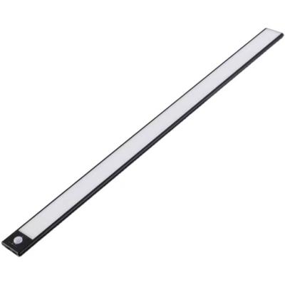 China Modern Wardrobe Radio Led PIR Light Aluminum Acrylic Sensor Bar USB Rechargeable Battery Magnetic Night Cabinet Lights for sale