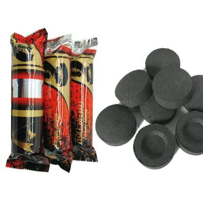 China Hookah / Madden round black sparkless&odorless natural charcoal for Hookah / shisha for sale