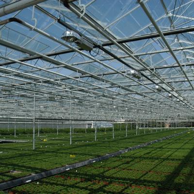 China Stable Structure Low Cost Hydroponic Agriculture Systems Smart Glass Greenhouse For Sale for sale