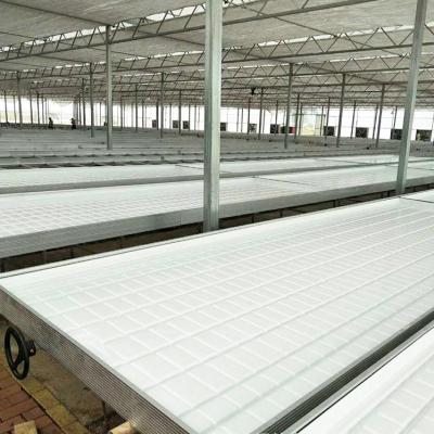 China Stable Structure Easily Assembled Horticultural Agriculture Greenhouse Ebb And Flow Bench Systems Mobile Flood Table for sale