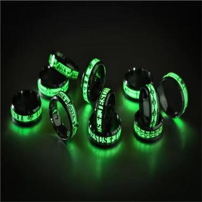 China CLASSIC Fashion and Personalized Party Wear Glowing Silver Stainless Steel Rings for sale