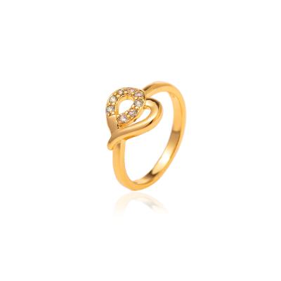 China Cheap Matching Rings Heart Shape Gold Rings Girls 18K Gold Mingxi Women CLASSIC Modern Style Jewelry for sale