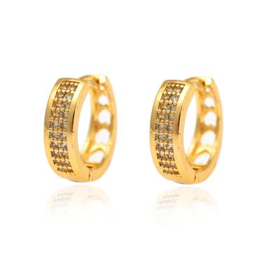 China CLASSIC Mingxi Jewelry Factory Merchants Accept Custom Chunky Gold Earings 18k Gold for sale