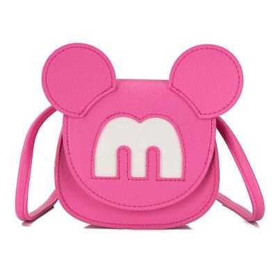 China Custom Available Your Logo Or Design 2021 Pink Cartoon M Coin PU Leather Shoulder Bag Kids Cross - Body Small Mini Little Girls Kids Purses Cute for sale