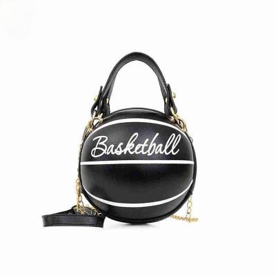 China Fashion Black Volleyball Purses For Teenagers Women Shoulder Bags Cross - Body Chain Handbags Small Pink Female Leather Bag Totes for sale