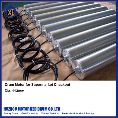 China The X-Ray Machines 113mm Diameter Drum Motor Driven Conveyor Roller For Supermarket Checkout for sale