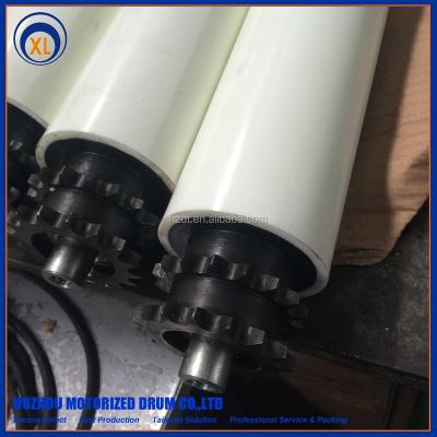 China Steel Roller Conveyor Roller 50mm 60mm PU Coated Industrial Steel Conveyor Roller Sprocket Roller With Reasonable Price for sale