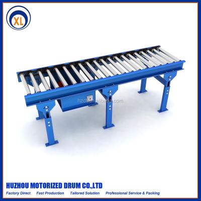 China Oil Resistant Single Chain Plunge Roller Conveyor , Power Straight Roller Conveyor for sale