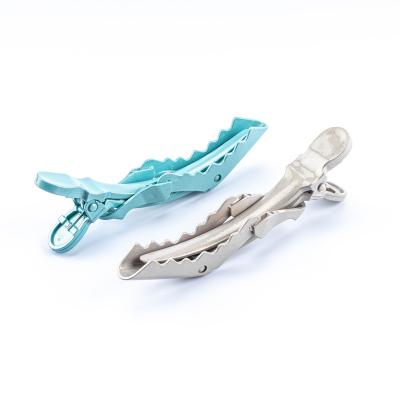 China Best Selling Duck Bill Hair Clips For Sectioning Thick Or Thin Hair 14*5.2*4.3CM Plastic Handle Strong Grip Control Silicone Wholesale for sale