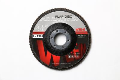 China Tipo abrasivo 27 de los discos 4.5inch de la aleta del óxido de aluminio de WEEM para las amoladoras de ángulo en venta