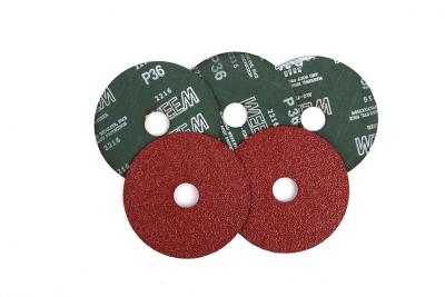 China 5 Zoll-versandendes Disketten-Harz-Faser-Schleifer-Sanding Discs With-Aluminiumoxyd-Korn zu verkaufen