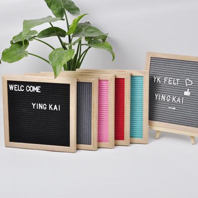 China Movable Variable Advertising Board For Leave Message 10x10 Felt Letter Board With Letters, Rack And Cotton Bag for sale