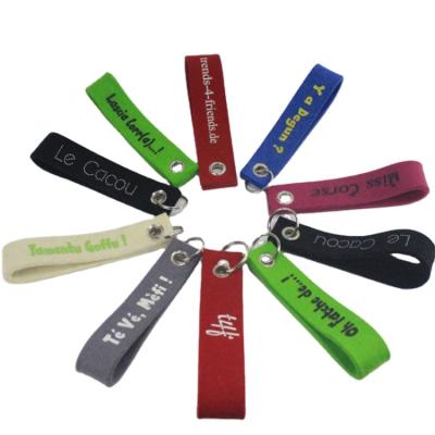 China Decorations Wool Felt Keychain/Cloth Key Chain for sale