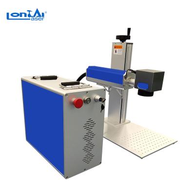 China Laser fiber metal laser engraving machine locating laser printer for jewerly gold silver ring aluminum copper steel 20w 30w 50w engraver for sale