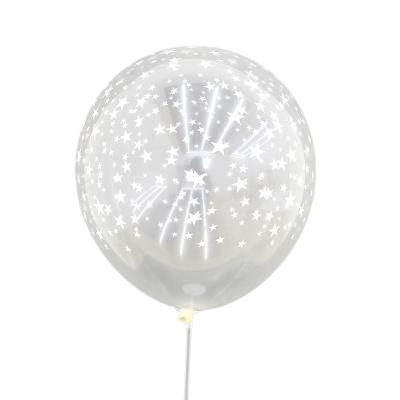 China Advertising Wholesale High Quality Reusable Clear Toy Party Gift Promotional Toy Custom All Printed Clear Latex Balloons for sale