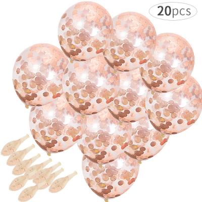 China Advertising Clear Balloons Sequin Confetti Confetti Balloons Party Toy Gift Toy Promotional Toy Decor Luxury Latex for sale