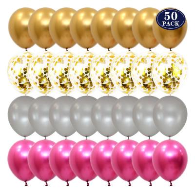 China Advertising Party Toy Gift Toy Promotional Toy 12 Inch Colorful Latex Glitter Confetti Balloons Baby Shower Birthday Wedding Decorations Event Party Supplies Bulk for sale