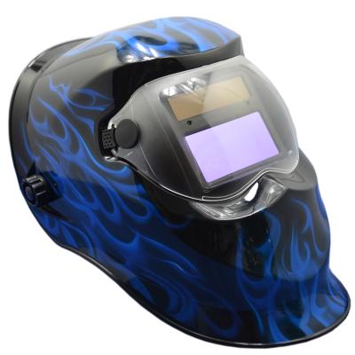 China China Wholesale Solar Auto Darkening Welding Helmet Of Long Life Time And Lithium Battery Water Transfer Printing Technology for sale