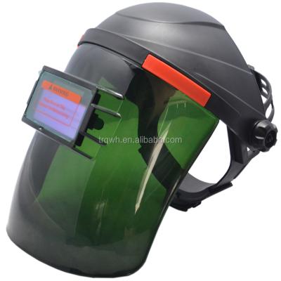 China Full Face Protective Helmet DIN4 Welding Shield Material (External) PP With Lens Auto Darkening Welding Filter DIN 11 for sale