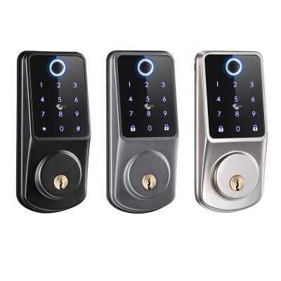 China Home/Apartment/Airbnb/Office Password Digital Door Lock With Blue Keys SDK Tooth Rfid Lock OEM/ODM APP Door Lock Maker for sale