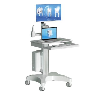 China Wholesale Price New Design Contemporary Hospital Furniture Medical Trolley with UPS Battery and Oral Scanner Computer Laptop for Workstation for sale